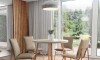 Juego de comedor - 4 sillas Soft Stellar Redonda - Marrón Juego de comedor - 4 sillas Soft Stellar Redonda - Marrón