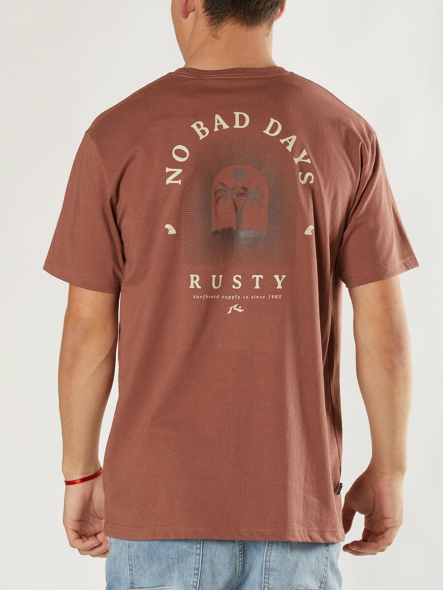 T-SHIRT MIAMI RUSTY - Bordeaux 
