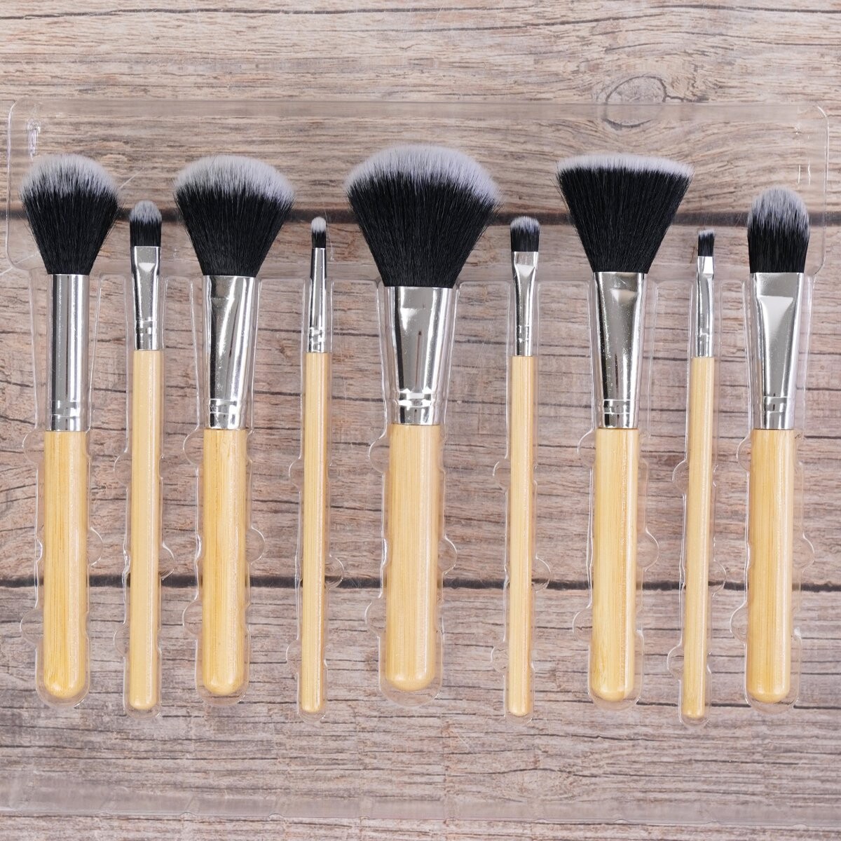 Set de 9 pinceles de maquillaje 