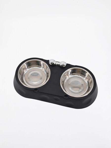 PLATO DOBLE ALUMINIO NEGRO