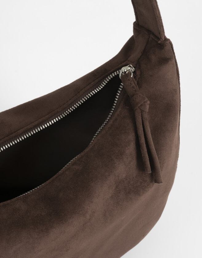 Bandoleras Bandolera Hobo Suede - Marron Oscuro