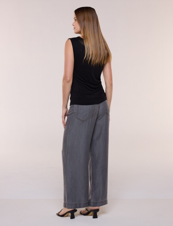 Musculosa Frunces Laterales NEGRO