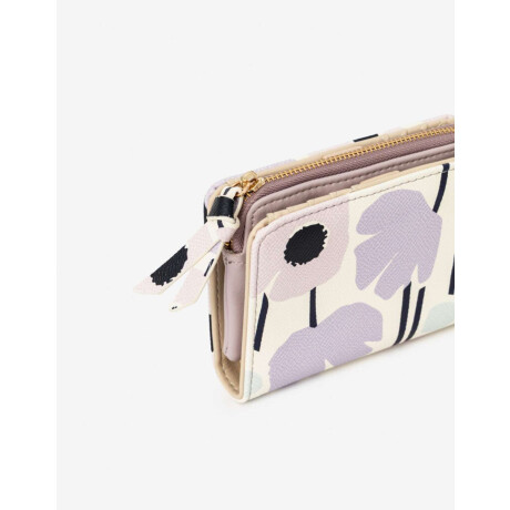 Billetera Horizontal Estampado Flores