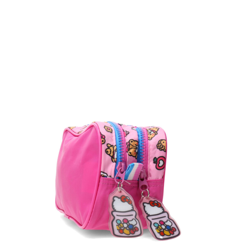 Cartuchera Hello Kitty Doble Cierre Rosado - Fucsia