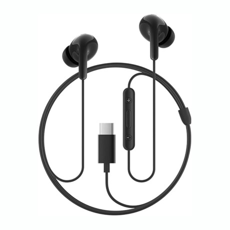 XIAOMI EARPHONES TYPE C Auriculares Cableados XIAOMI Conexión Tipo C Con Micrófono - Black