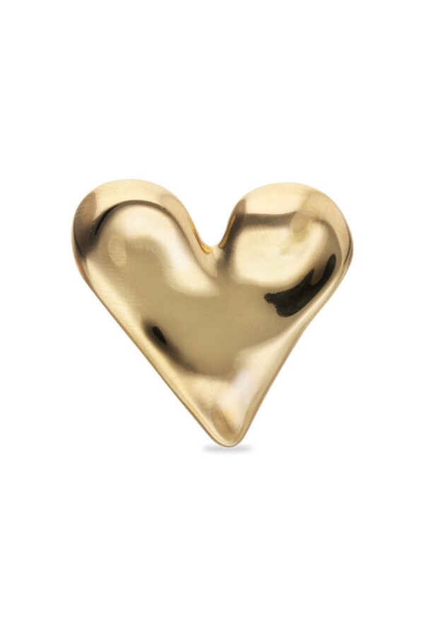 ANILLO DE ALEACIÓN DE METALES BAÑADO EN ORO 18K CON FORMA DE CORAZÓN Anillo