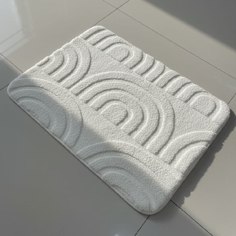 Alfombra de baño antideslizante semicirculos Alfombra de baño antideslizante semicirculos