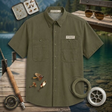 CAMISA MANGA CORTA FISHING VERDE CAMISA MANGA CORTA FISHING VERDE
