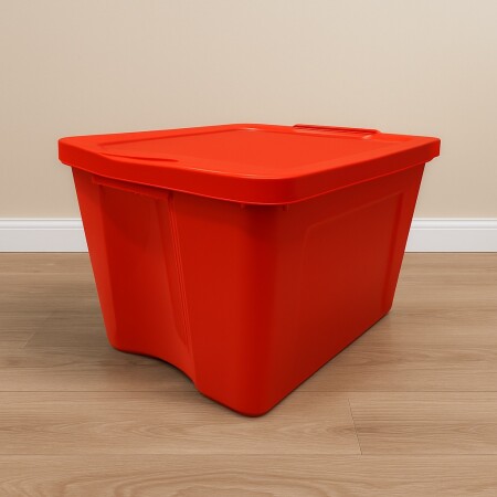 CAJA FULLBOX REFORZADA COLOR ROJO 75 LTS Sin color