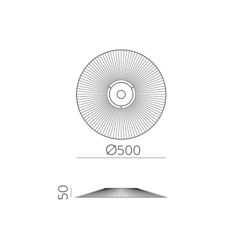 Pantalla de ratán Ø50cm PAMELA BA0254