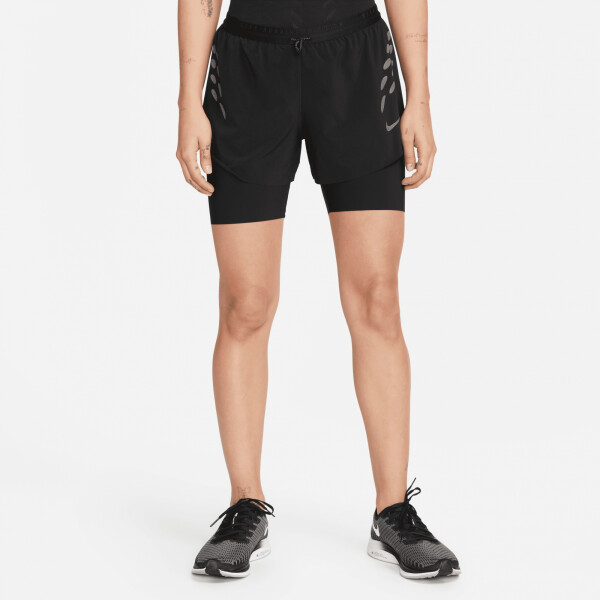 Short- NIKE W NK DF RUN de Hombre - DM7745-010 Negro