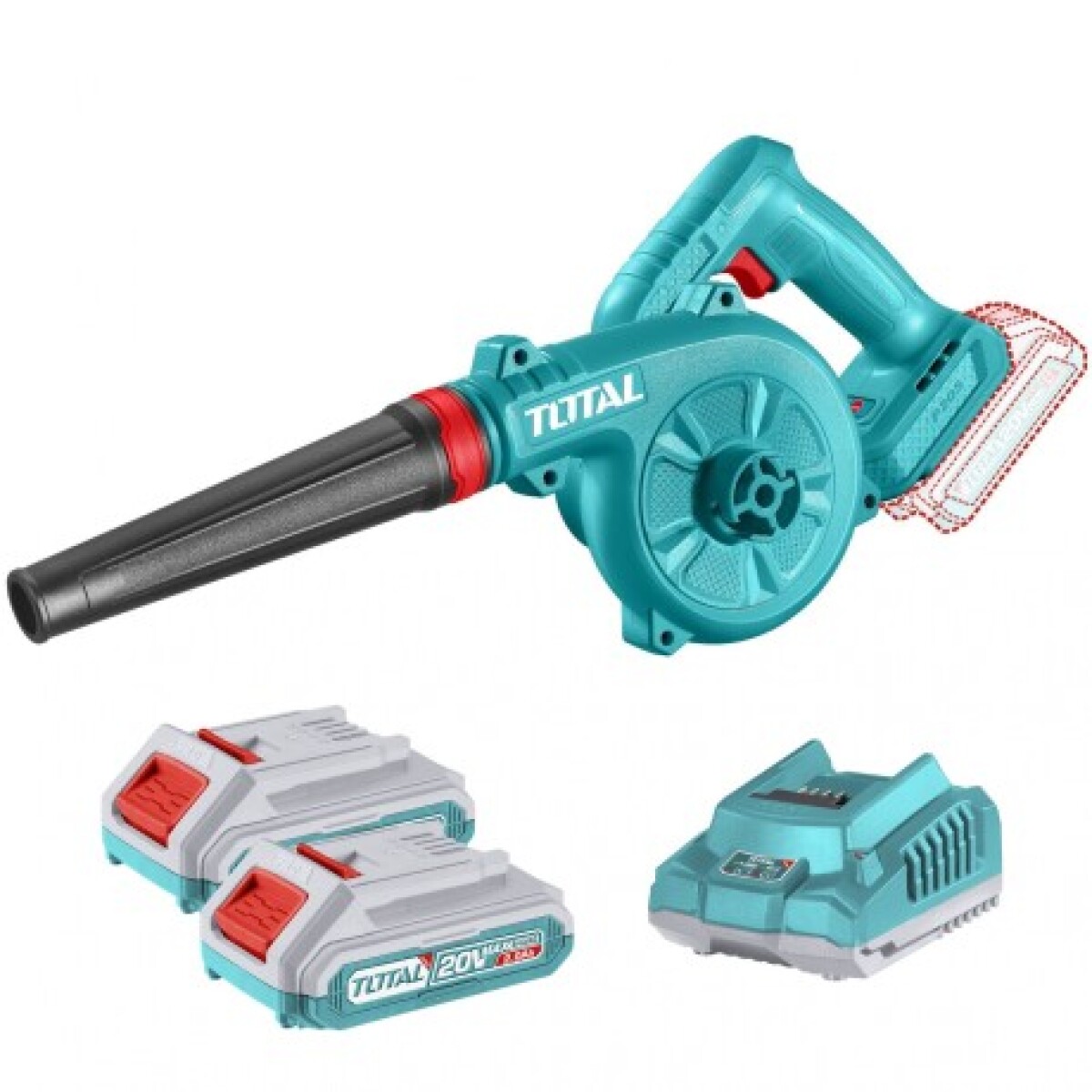 Sopladora Inalámbrica 20v - Doble Batería - Sin Carbones 