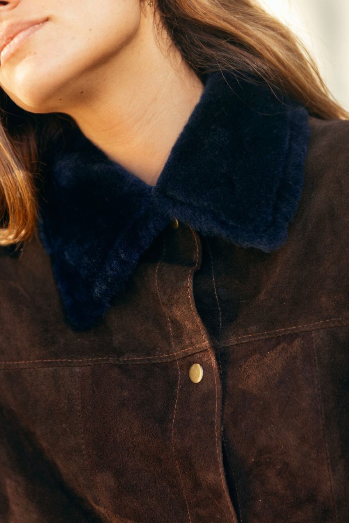 Warm Shirt Chocolate / Azul