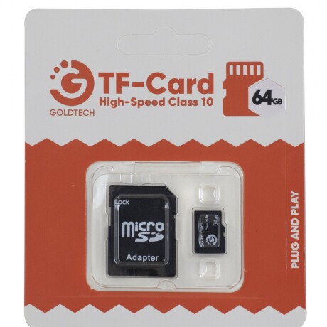 Memoria Micro Sd Goldtech 64GB Clase 10 con Adaptador 001
