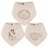 Set baberos bandana x3 beige leon