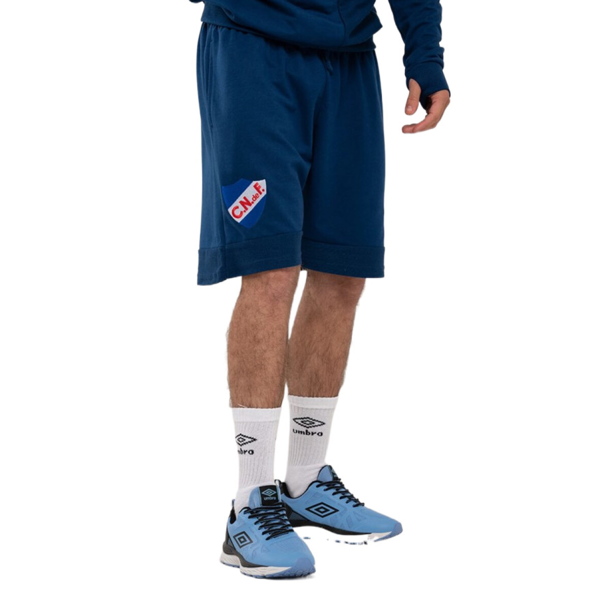 Bermuda de Hombre Umbro Sides Umbro - Azul Marino - Blanco 