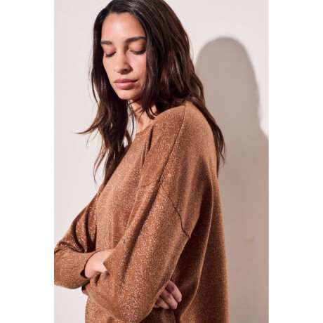 Sweater Lurex Camel