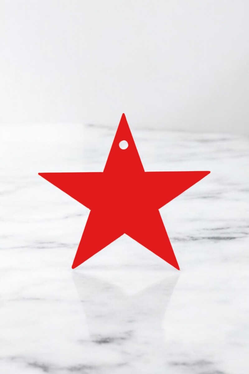 Tag estrella - ROJO 