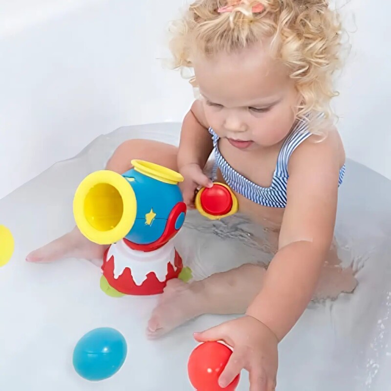 Ball Blaster Water Cannon Juego de Baño Yookidoo Ball Blaster Water Cannon Juego de Baño Yookidoo