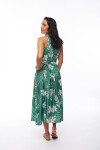 VESTIDO LULANI ESTAMPADO VERDE Y BLANCO
