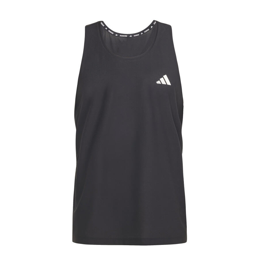 Musculosa de Hombre Adidas Own the Run Negro - Blanco