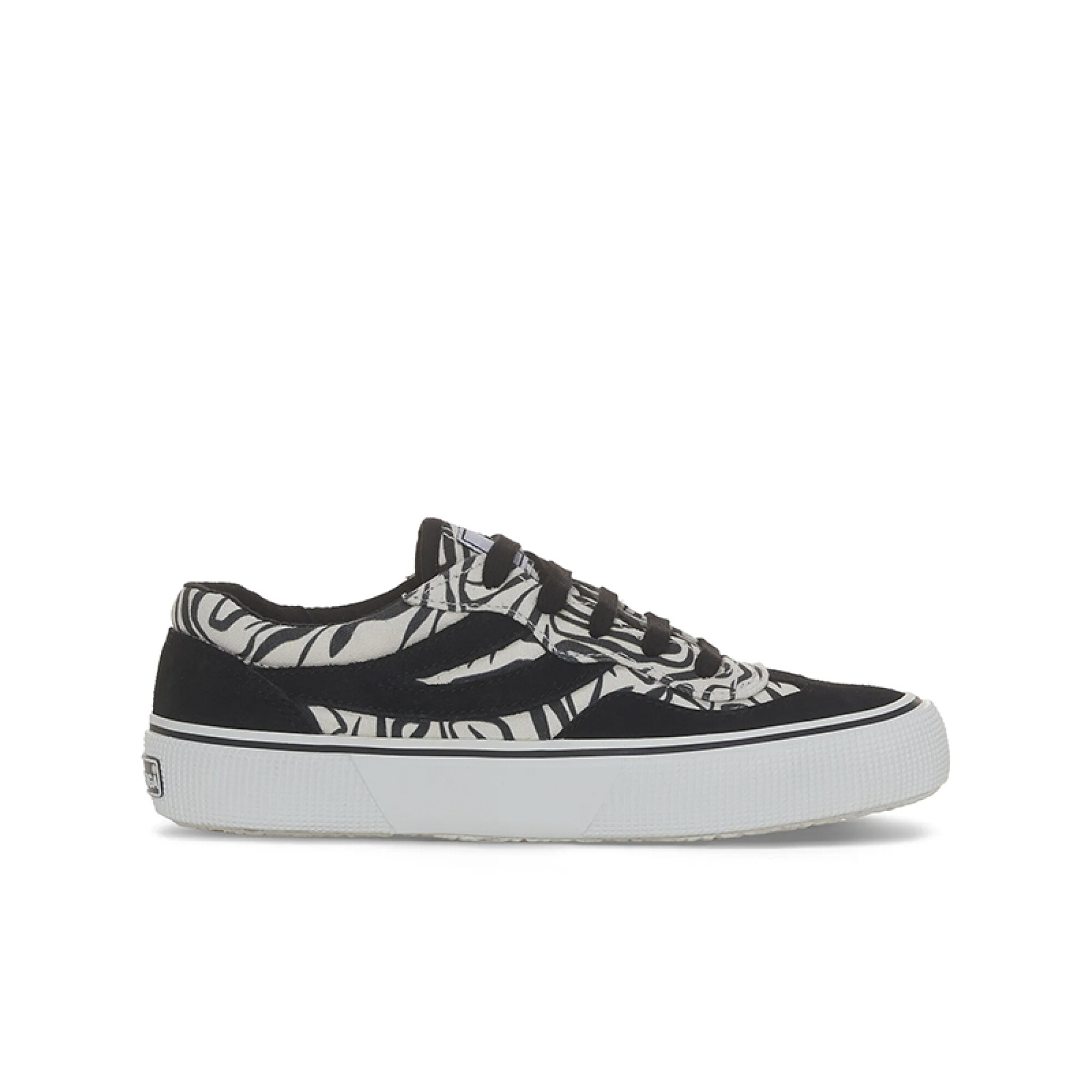 Championes Superga 2941 Revolley Zebra Print - Negro