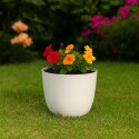 MACETA REDONDA UMBRA 18 CM Blanco