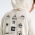 CANGURO MOUNTAIN MIRAGE REGULAR HOODIE White Dune