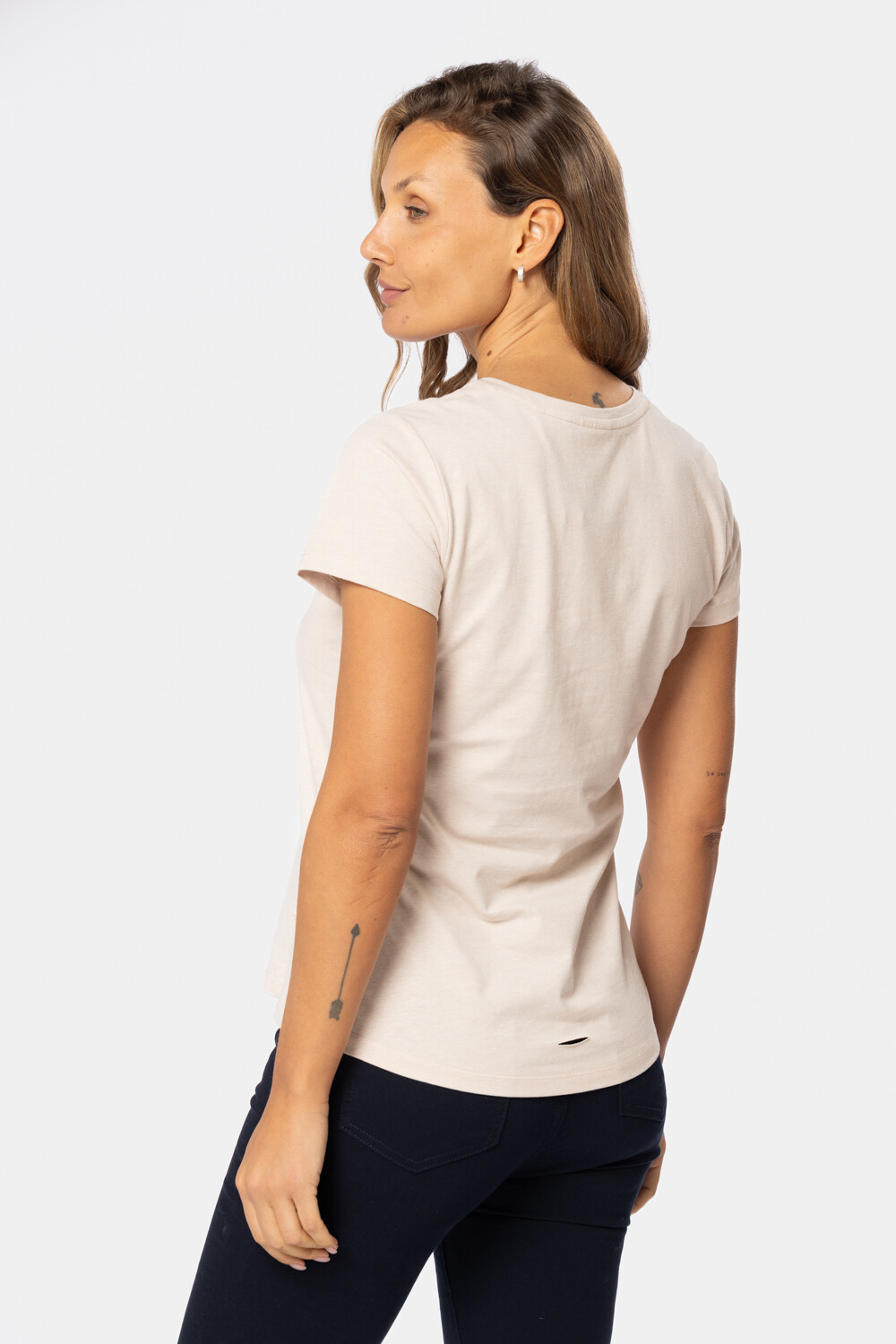 REMERA ESTAMPADA Beige