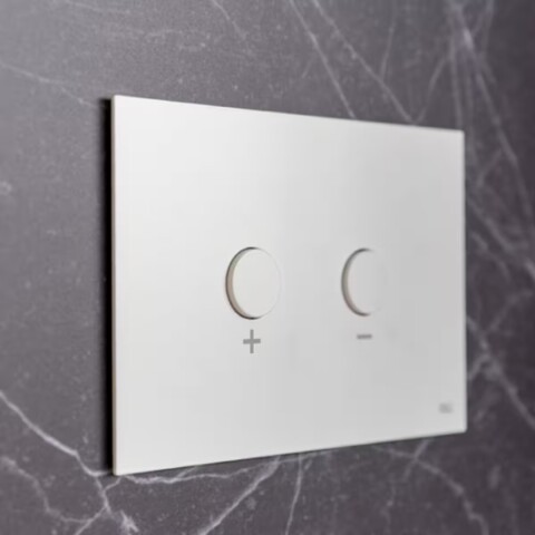 Placa pulsador Blink Blanco mate texturizado OLI Placa Pulsador Blink Blanco Mate Texturizado Oli