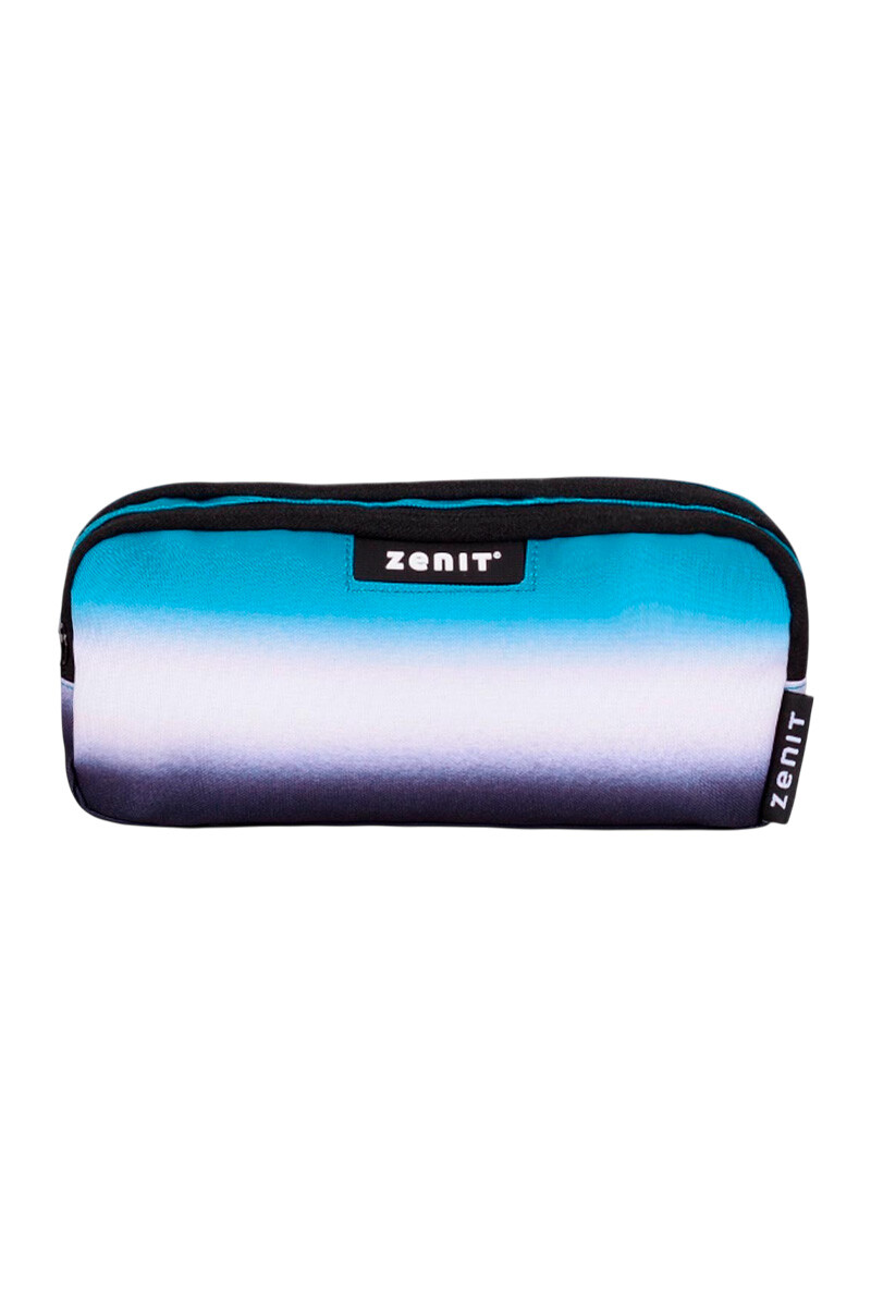 CARTUCHERA DOBLE CIERRE PETROL BLUE 