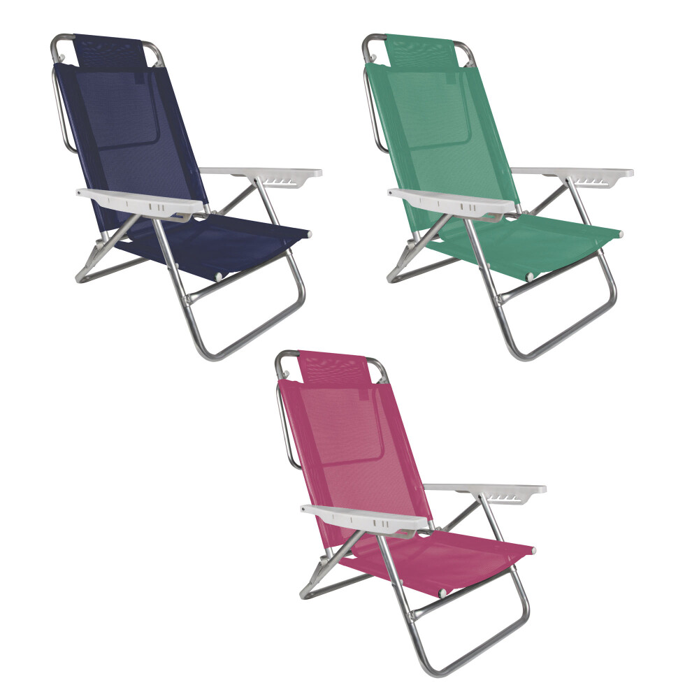 SILLA RECLINABLE PLAYA ALUMINIO MULTICOLOR SUMMER MOR