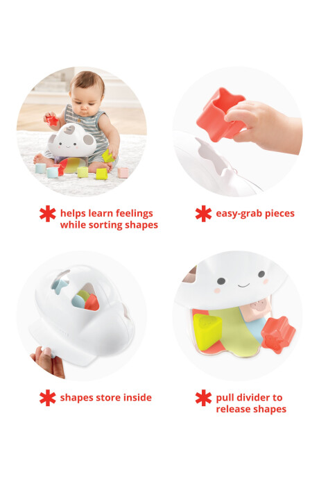 Juguete organizador de formas, diseño nube Juguete organizador de formas, diseño nube