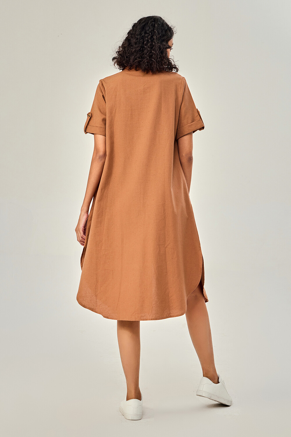 Vestido Hevesy Tostado