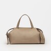 Cartera de mano Resort en cuero graneado Taupe