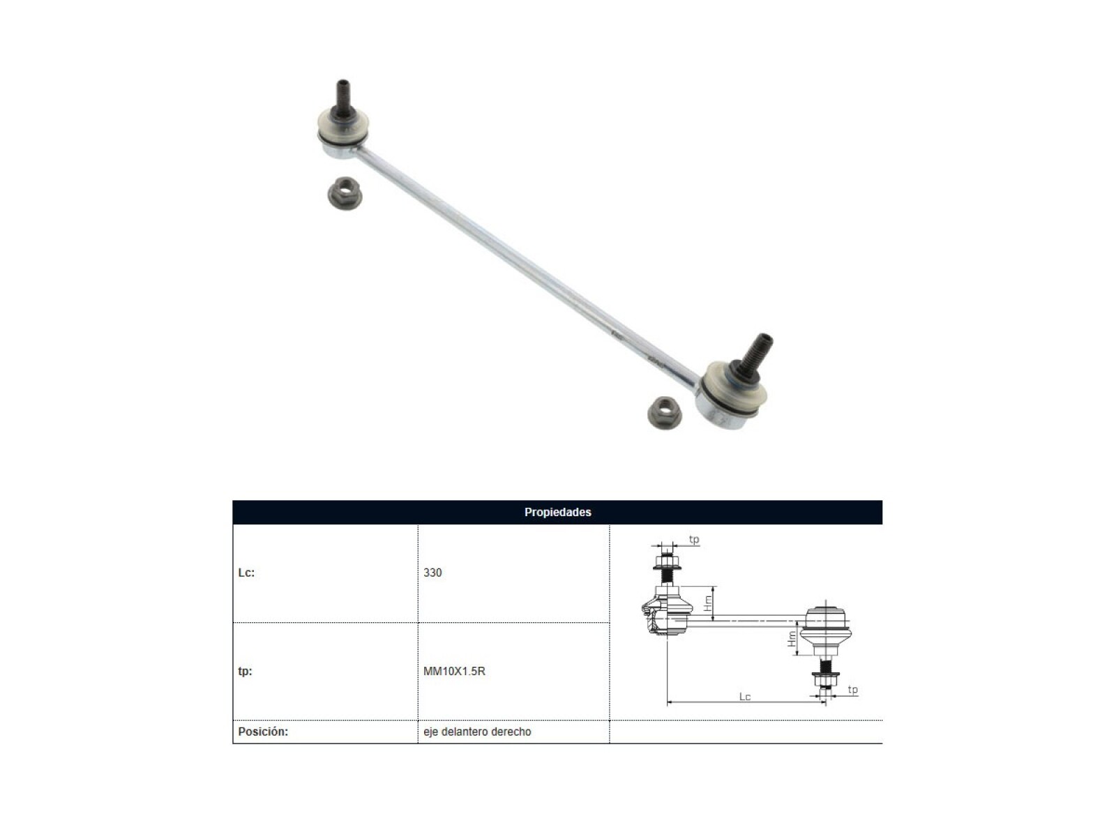 Bieleta Citroen C-Elysee, Peug 207/301 11-25 Der 