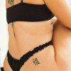 Pantie Cata Less [B39] Algodón Negro
