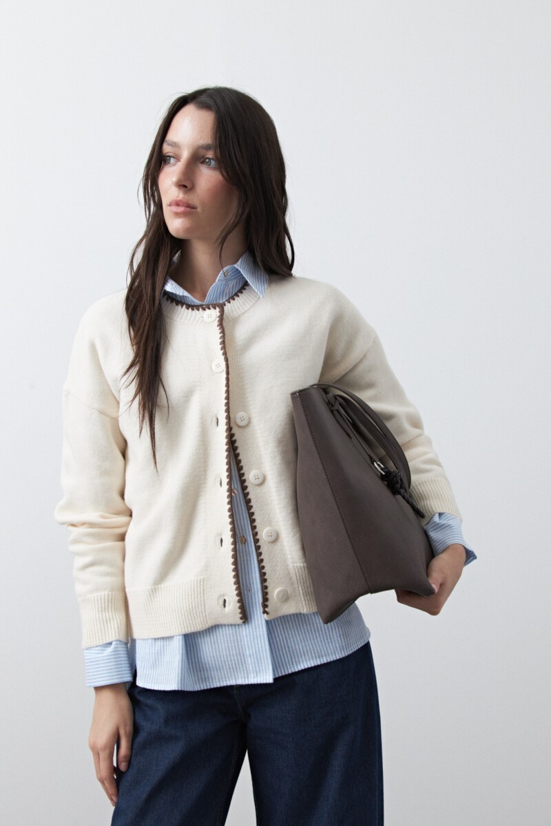 CARDIGAN TELMA - Crudo 