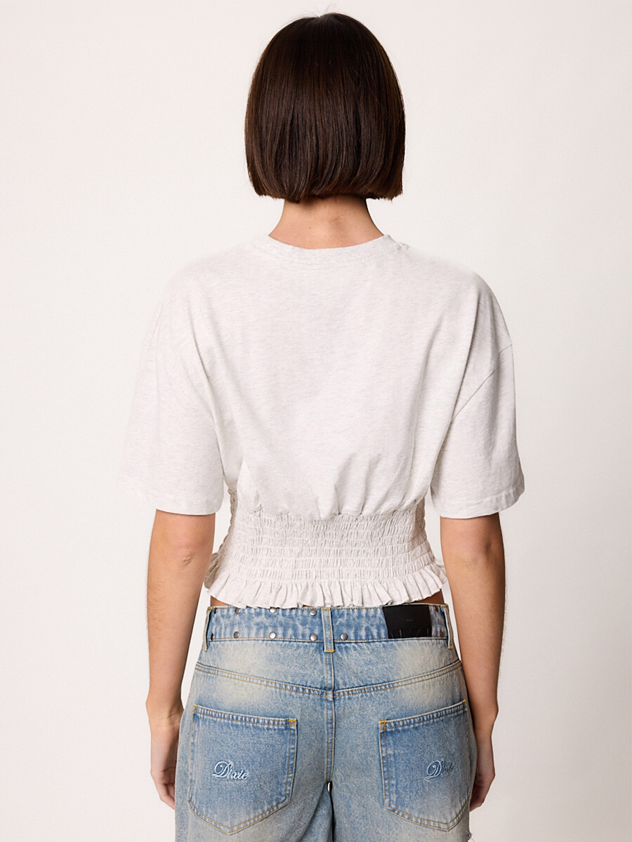 T-SHIRT M/C VIZZIO DIXIE Gris Claro