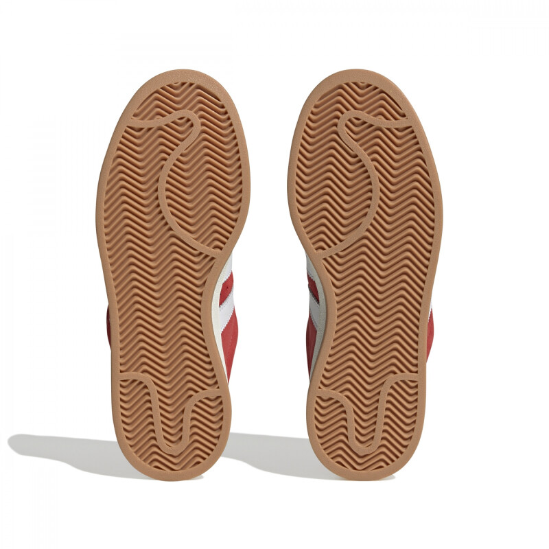 Championes Adidas Campus de Hombre - H03474 Rojo-blanco