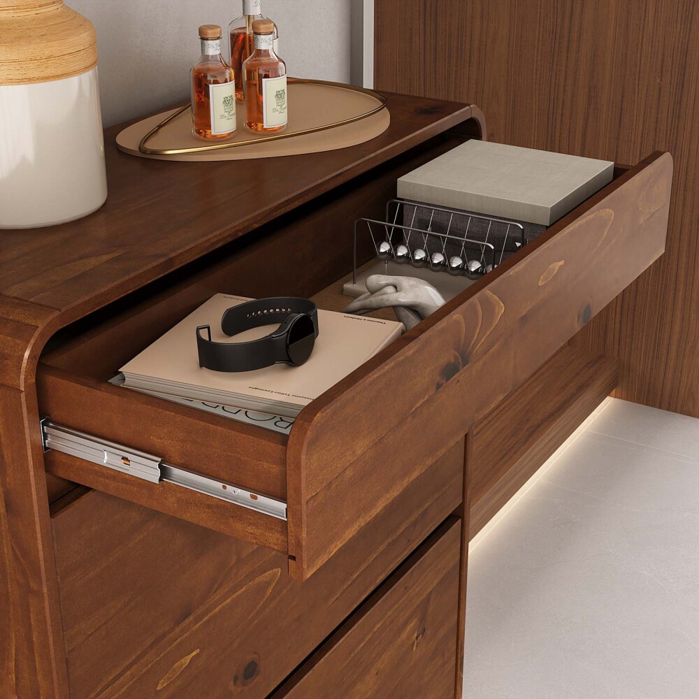 ZAPATERA MADERA MARRON FORT