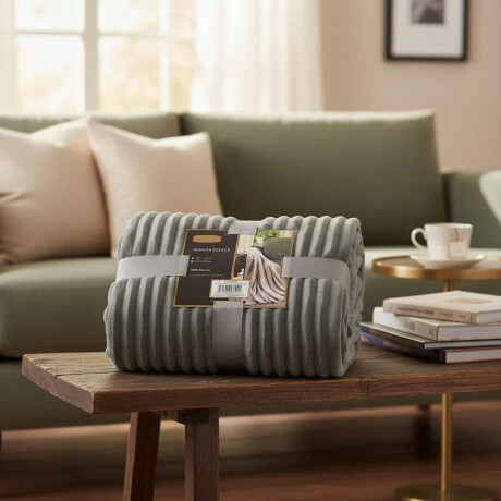 Manta Polar Velvet Fleece Frazada Pana Terciopelo 127x152cm Gris