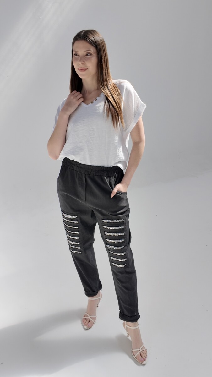 Pantalón Baggy Amelia - Negro 