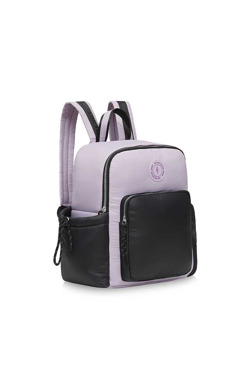 Mochila puffer Negro