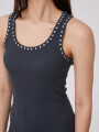 Musculosa Begum Gris Topo