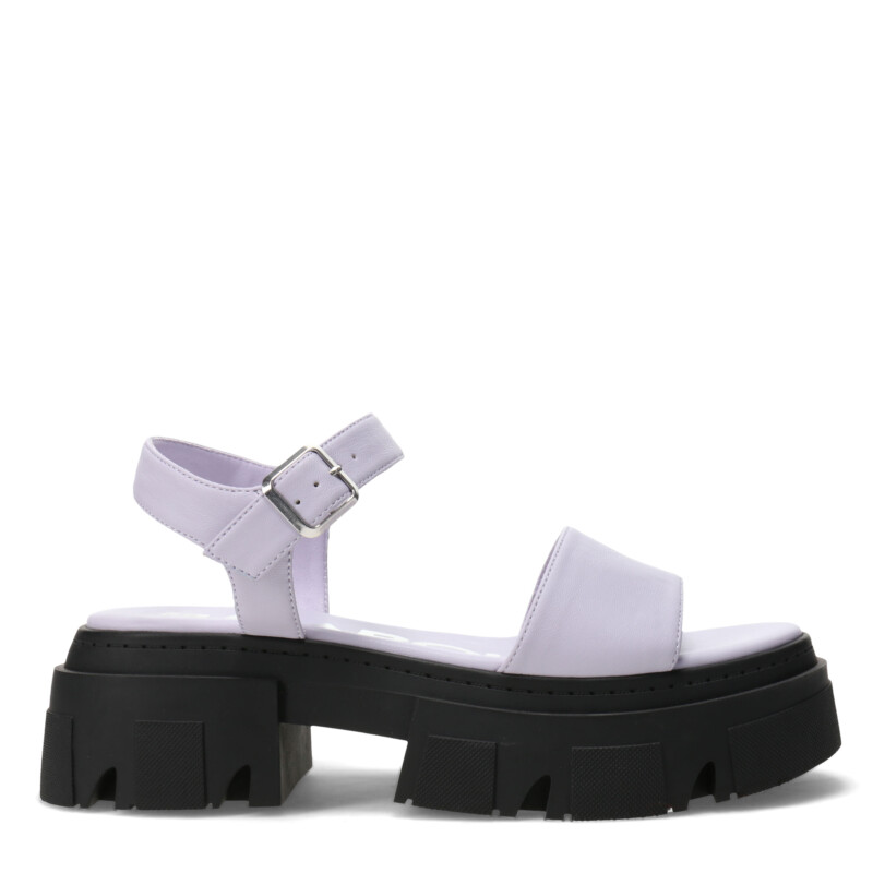 Sandalias de Mujer Miss Carol SPARTA Con banda y tobillera Negro - Lila