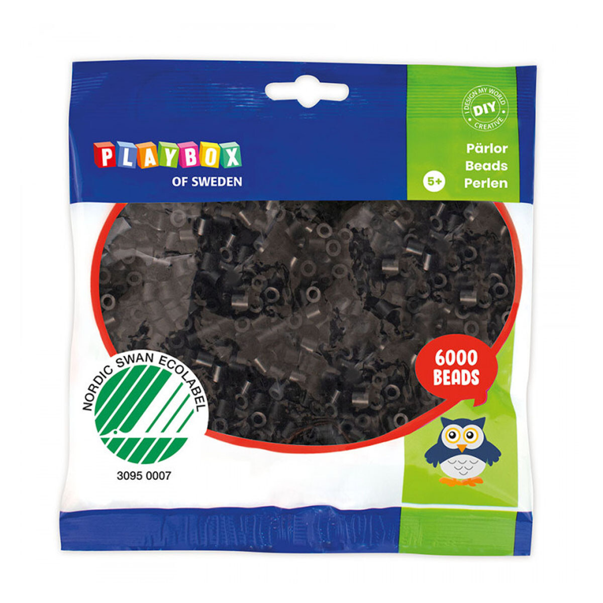 Cuentas para planchar 6.000 piezas Hama Beads Playbox - Negro 