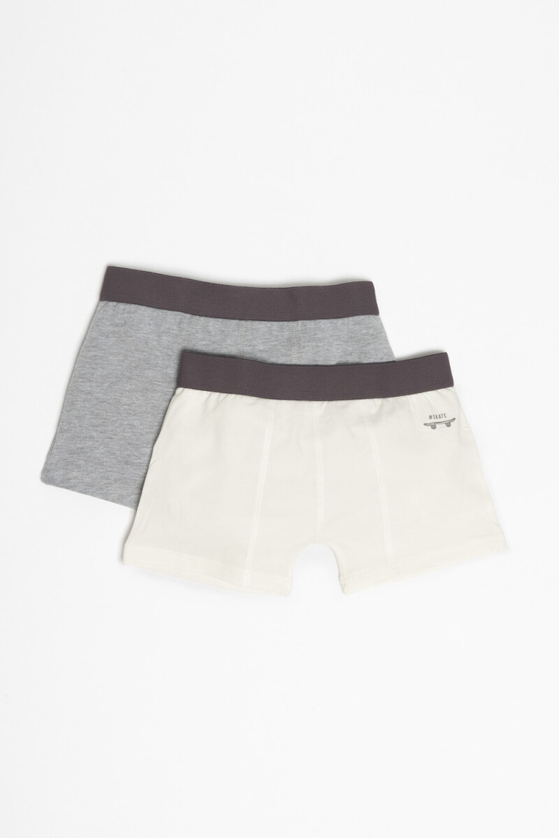Pack x2 boxer - Gris oscuro 