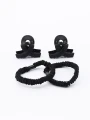 BROCHES Y COLEROS PACK X 4 NEGRO