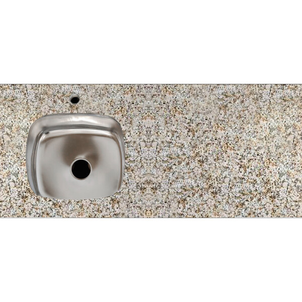 MESADA DE GRANITO MARACUYA PUL CON PILETA IZQUIERDA Y HUECO PARA GRIFERÍA / 122X52 CM Mesada De Granito Maracuya Pul Con Pileta Izquierda Y Hueco Para Grifería / 122x52 Cm